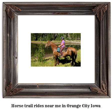 horse trail rides near me in Orange City, Iowa